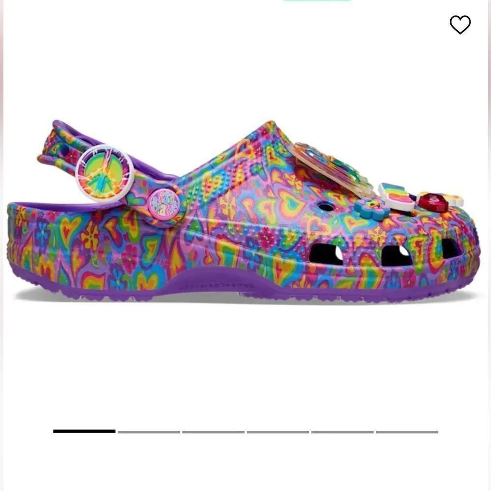 NEW in Box Croc X Lisa Frank Limited Edition Women’s 9 - Picture 5 of 9